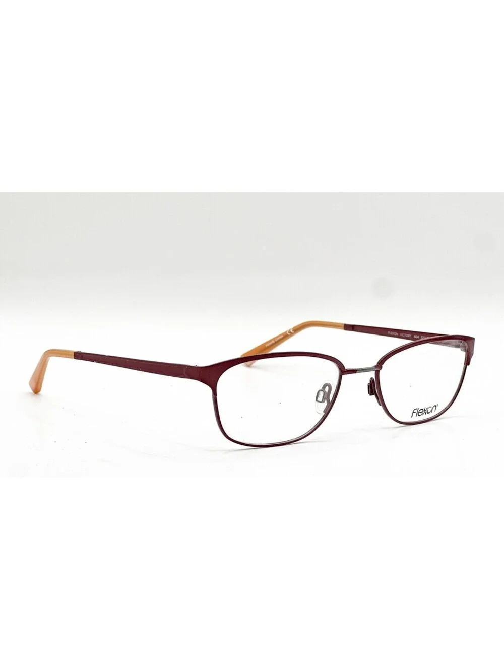 Flexon Victory 604 Burgundy Authentic Eyeglasses 52-18-135